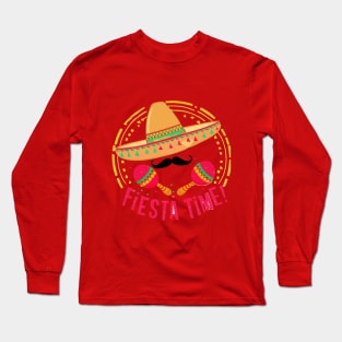 fiesta time cinco de mayo Long Sleeve T-Shirt